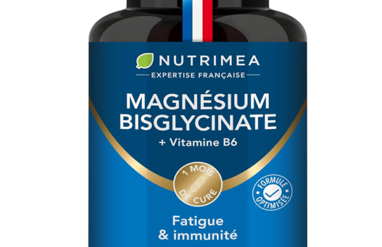 Magnésium Bisglycinate + Vitamine B6 - Sommeil, Stress, Fatigue - 90 Gélules