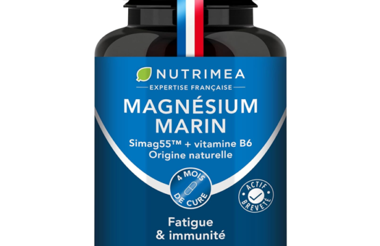 Magnésium Marin et Vitamine B6 | Breveté Simag55™ | Combat Efficacement la Fatigue | 150 mg/jour | 120 Gélules